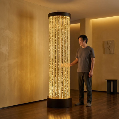 Water column XXL 110x200cm big water wall column partition wall