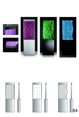 Designer Partition Luxury Walls Water Columns Waterwall Partitions 60x180cm XXL
