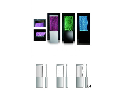 Designer Partition Luxury Walls Water Columns Waterwall Partitions 60x180cm XXL