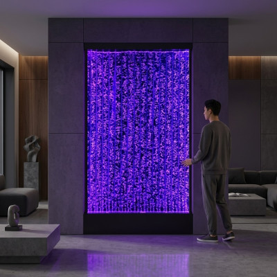Partition shelf cabinet water wall column walls LED 200x220