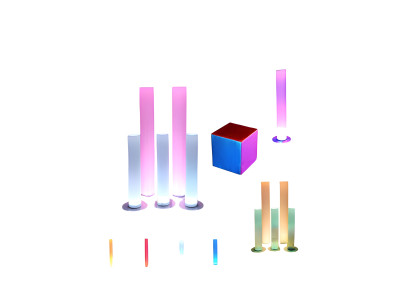 LED Cube Children's Toy Learning Cube Color-Learning Light Cube Decoration Deco