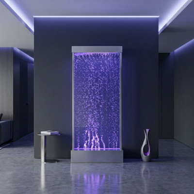 Water column water wall waterfall LED luxury design furnishings metal