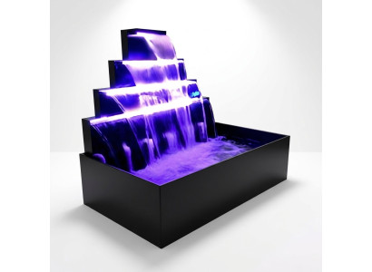 Waterfall Fountain Pool Stainless Steel Water Features Decoration Facility Swimming Pool