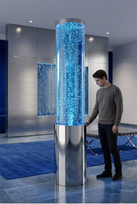 Luxury Column Water Columns Water Wall Columns 220cm Stainless Steel
