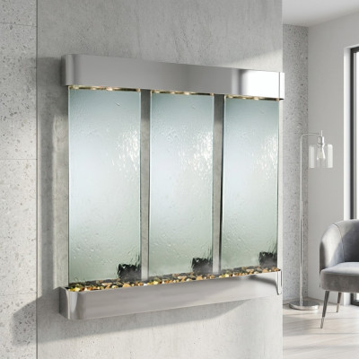 LED water wall design water columns waterfall picture frame 56*117