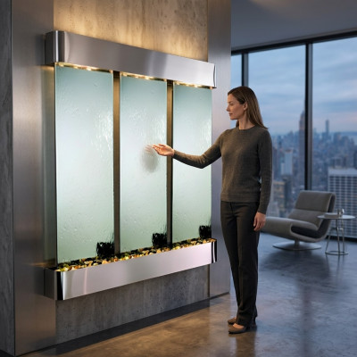 LED water wall bar shelf column water columns counter shelves design