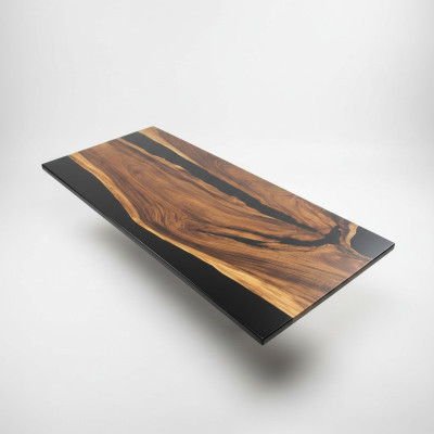 Luxury Design Epoxy Resin Dining Table River Table Real Wood Solid Tables