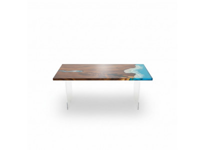 Dining Table River Table Real Wood River Table 181x81cm Massive Tables
