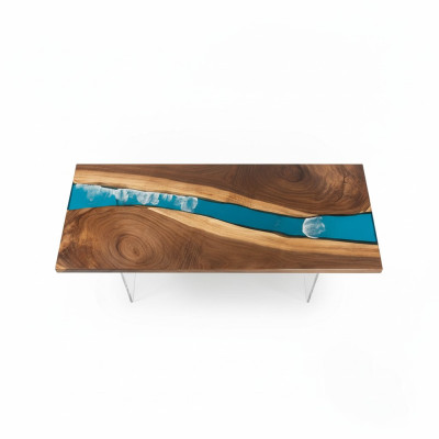 Epoxy Resin Dining Table River Table Solid 201x81 River Table New Real Wood