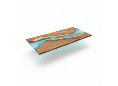 Luxury Tables Real Wood Epoxy Resin River Table Black Water Epoxy