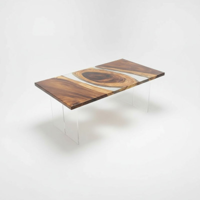 Solid Wood Furniture Dining Table Epoxy Resin Real Epoxy Table Casting Resin