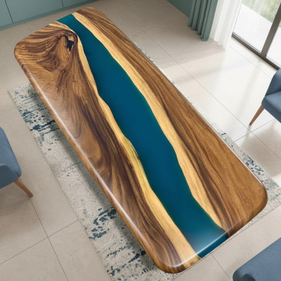 Dining table design modern tables sea ocean river furniture 200x80