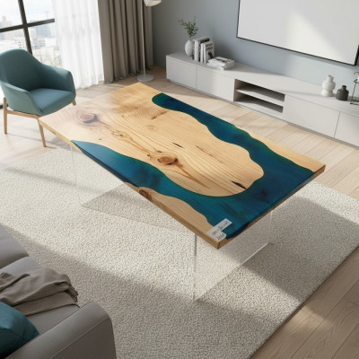 River Tables Dining Table Design Table Modern Furniture 160x80 Epoxy Resin