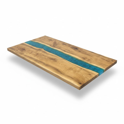 Real Wood Waterfall Table Epoxy Resin Tables Dining Table Epoxy Solid