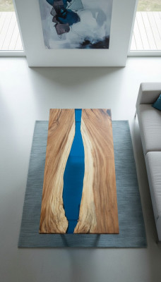 Dining table River Table Real Wood River Table Decoration Solid Epoxy Resin Tables