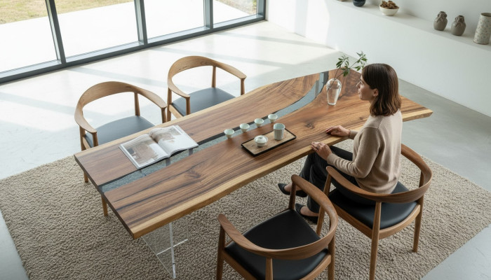 River Table Epoxy Resin Coffee Table Solid Tables 240x100 River Table