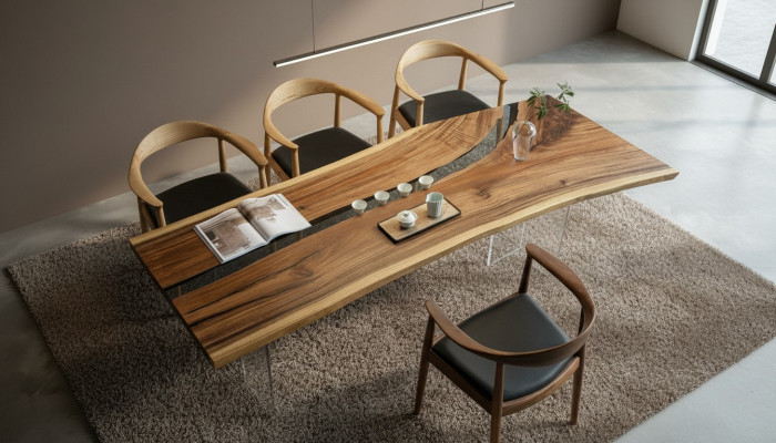 River Table Epoxy Resin Coffee Table Solid Tables 240x100 River Table
