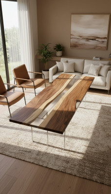 Dining Table River Table Real Wood River Table 240x90 Massive Tables