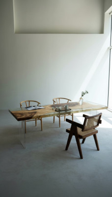 Luxury Design Table Epoxy Resin Tables Dining Table 200x80 Solid Wood Furniture