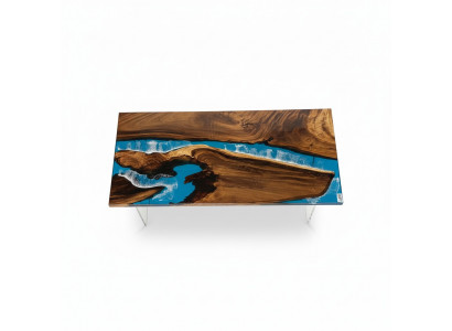 Dining Table River Table Wooden Table River Table 180x90 Solid Tables
