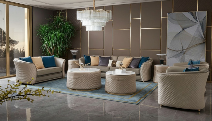 Sofa set 421Seater leather sofa couch living room suite design