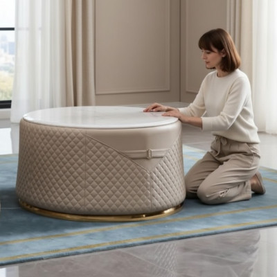 Round design coffee table modern side tables round sofa table luxury