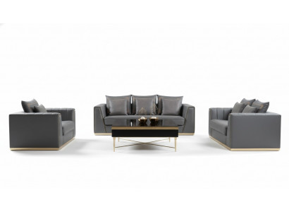 Sofa set 321-seater design sofas upholstery couches leather decor relax