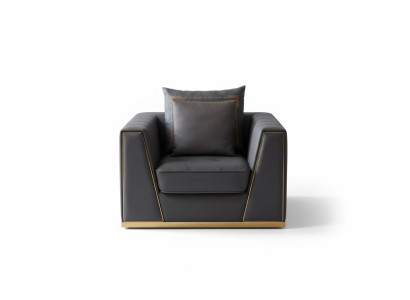 Designer living room furnishings armchair single-seater upholstered sofa couch TV new