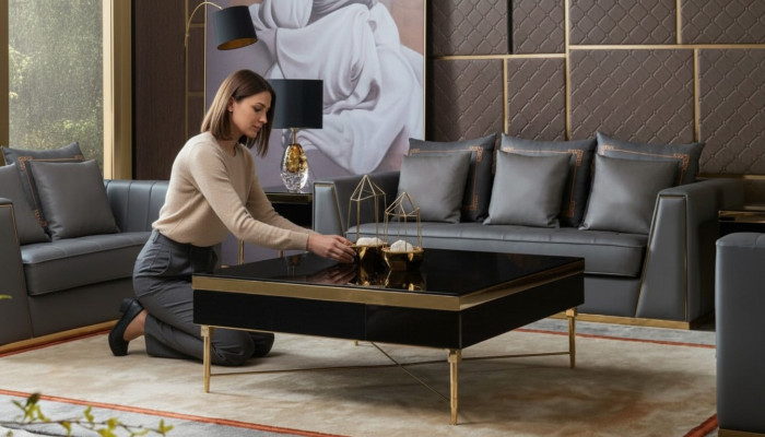 Luxury coffee table wooden tables living room high-quality furniture side table