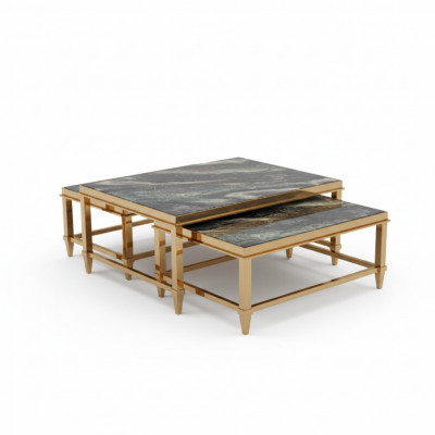 Double coffee table side table design living room table tables