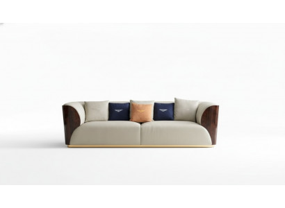 Leather sofa designer couch upholstered sofa couches four-seater furniture living room wood