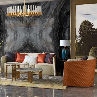 Stainless Steel Round Side Design Table Tables Gold Couch Living Room