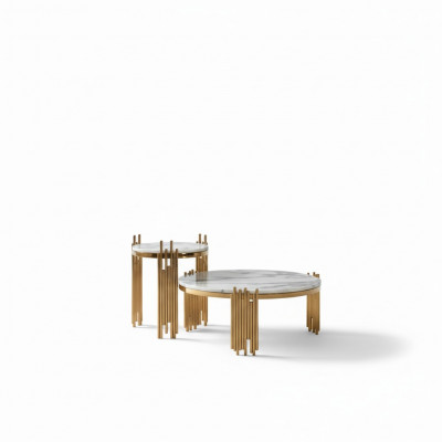 Stainless Steel Round Side Design Table Tables Gold Couch Living Room