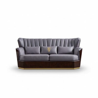 Leather sofa 3-seater sofa upholstered sofas design luxury couch furniture three-seater new