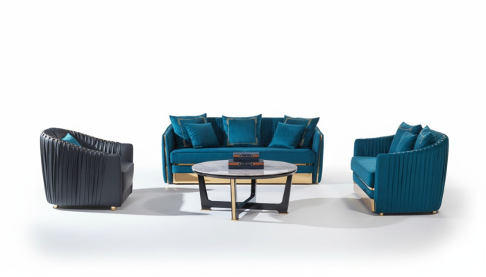 Designer furniture sofa couch 3-seater upholstered decorative sofas living room couches