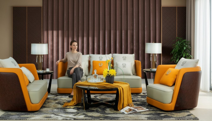 Design furniture sofa couch 3-seat upholstery living room sofas couches leather three-seater