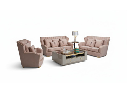 Luxury Furniture Sofa Set Couch Sofa Upholstered 321 Seats Coffee Table Couches
