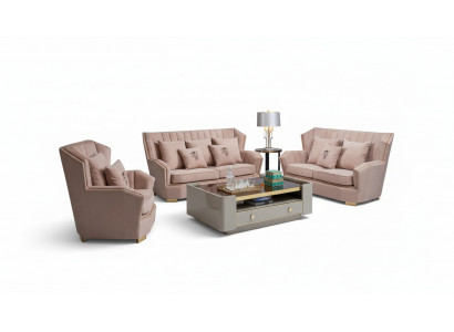 Luxury Furniture Sofa Set Couch Sofa Upholstered 321 Seats Coffee Table Couches