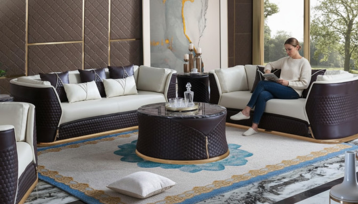 Couch Table Coffee Side Design Decorative Modern Round Living Room Round