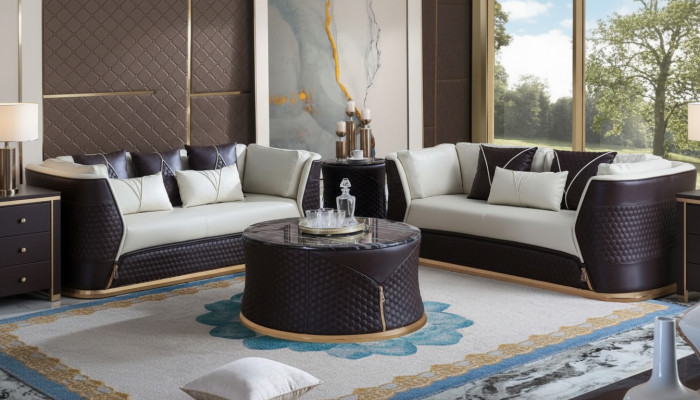 Designer coffee table side table sofa living room table furniture round