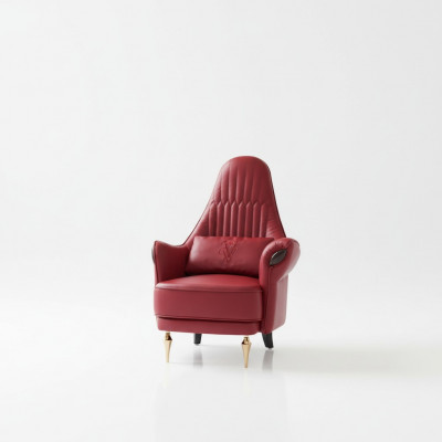 Armchair Design Couch Sofa Relax Lounge Leather Luxury TV Club Upholstery