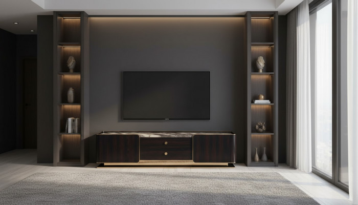 Sideboard RTV dresser cabinet designer furniture lowboard wood dressers.