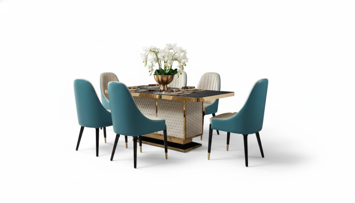 Dining table design table stainless steel modern dining room living room kitchen
