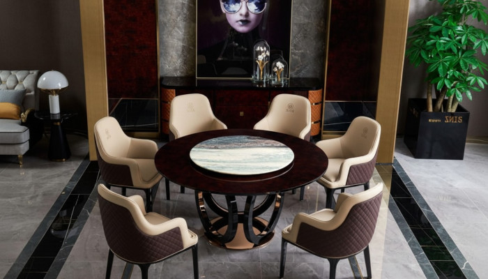Group dining table chair living room set tables upholstered wood chair