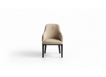 Designer chair, luxury armchair, upholstered chairs, 1x armchair, living-dining room, leather