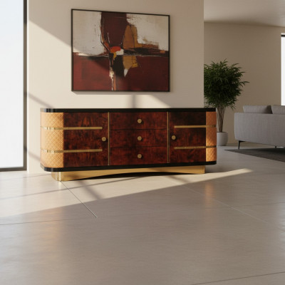 Deko Designer Dresser Sideboard Side Low Board Cabinet Living Room Shelf