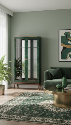 Glass cabinet display case decorative dresser designer
