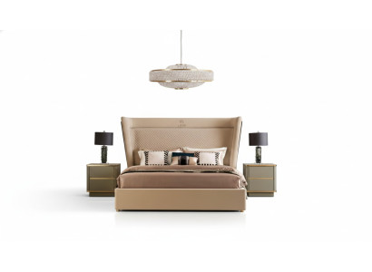 Double bed, bedroom, hotel, marriage, luxury, bed, 2x nightstands, 3-piece set, beds.