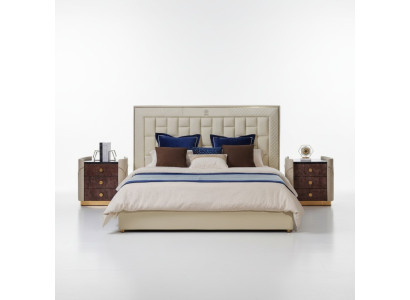 Bed bedroom design beds nightstands luxury furniture 3-piece set