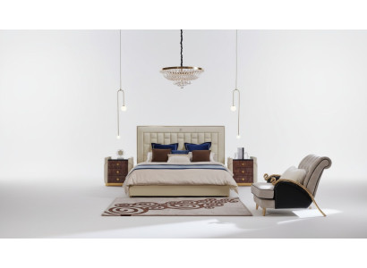 Design leather bed luxury upholstered beds double modern matrimonial 180x200